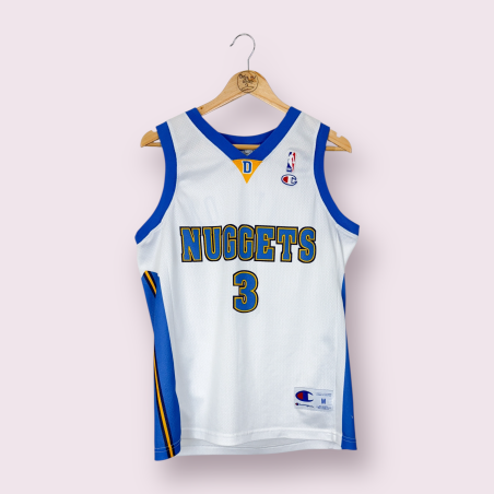 Champion NBA Denver Nuggets #3 Iverson Basketball Jersey (M)