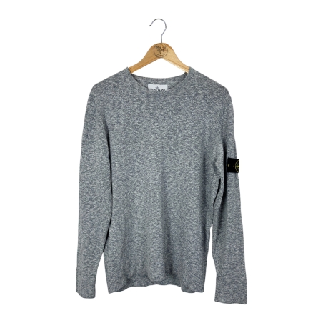 Stone Island Crewneck Linen Blend Compass Sweater (XL)