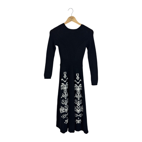 Red Valentino плетена вълнена рокля (XS)
