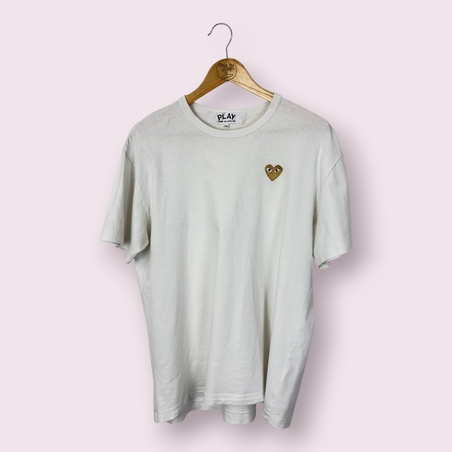 Comme des Garçons Play Gold Heart T-Shirt (2XL)