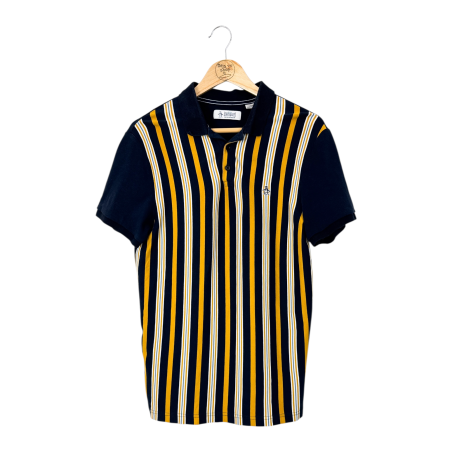 Original Penguin Striped Polo Shirt (L)