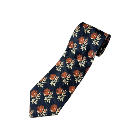 Vintage Kenzo Home копринена вратовръзка 59''