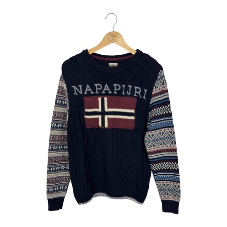Napapijri Cable Knit Wool Pullover (S)