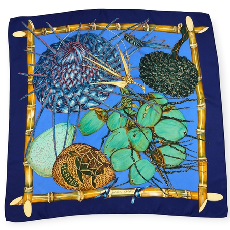 Vintage Hermès Jardin Creole Silk Scarf