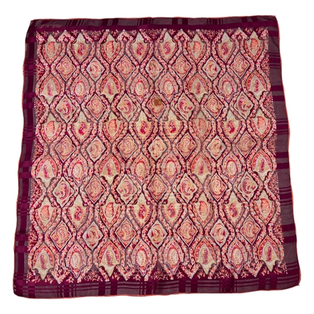 Fisba Stoffels копринен принт шал 75x75