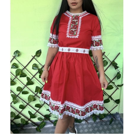 рокля с етно мотиви 25