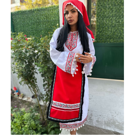 Кенарена риза с етно мотиви 2