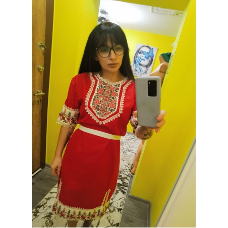 рокля с етно мотиви 32