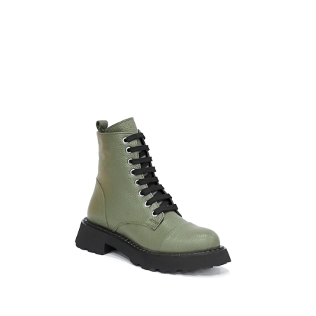 Дамски ежедневни боти / естествена кожа /  7704/ зелено