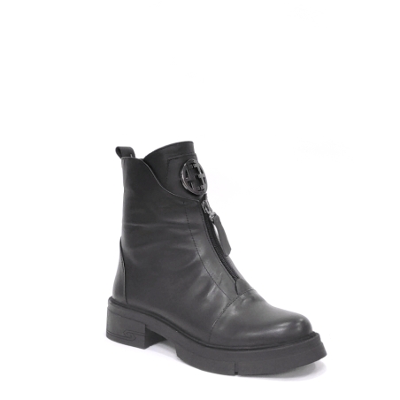 Дамски ежедневни боти / естествена кожа /  74641/черно