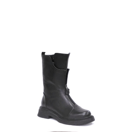 Дамски ежедневни боти / естествена кожа /  7026/черно