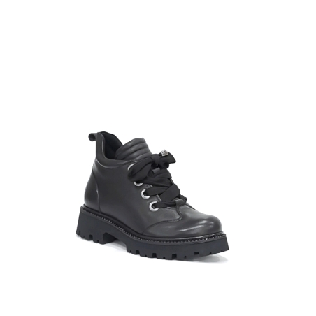 Дамски ежедневни боти/ естествена кожа /  7334/черно