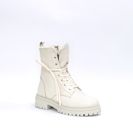 Дамски ежедневни боти / естествена кожа /  74074/ бежаво