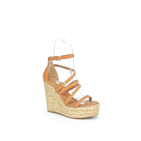 Women's elegant sandals /  natural leather / taba /76205