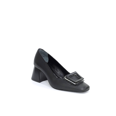 Дамски елегантни обувки / естествена кожа / 7194/ черно