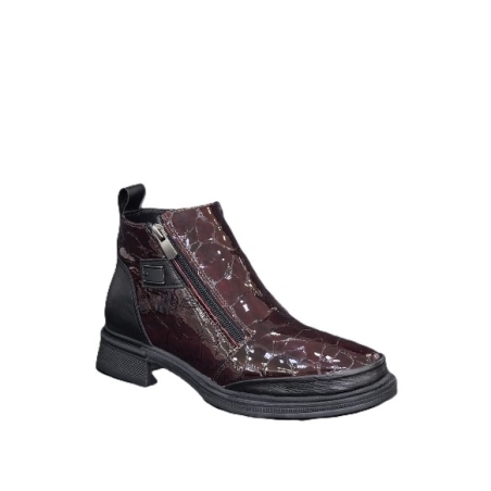 Дамски елегантни боти / естествена кожа/ 71-65/бордо