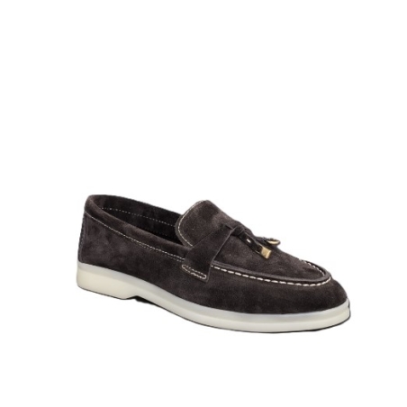 Дамски мокасини / лоуфъри / естествена кожа / 77-50 / кафяво