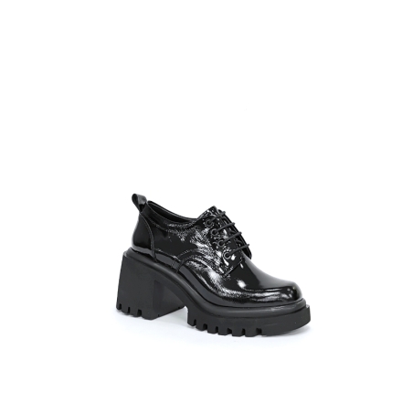 Дамски мокасини /лоуфъри/ от естествена  кожа /  727702/ черно