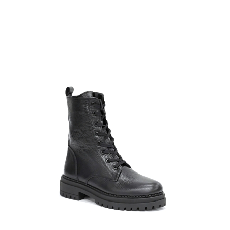 Дамски ежедневни боти / естествена кожа /  74074/ черно