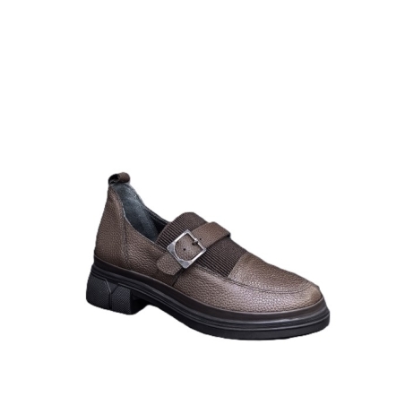 Дамска ежедневна обувка / естествена кожа / анатомична стелка / 72-27/кафяво