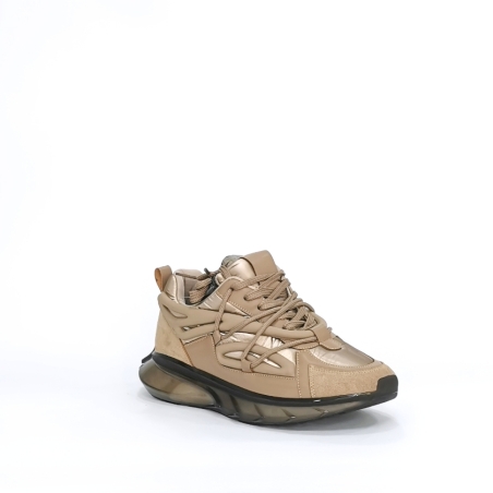 Дамски сникърс / еко кожа / анатомична стелка /визон /7014