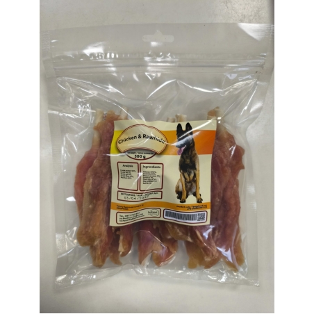 Chicken&Rawhide 500 g - Пилешки гърди със солета 500 g