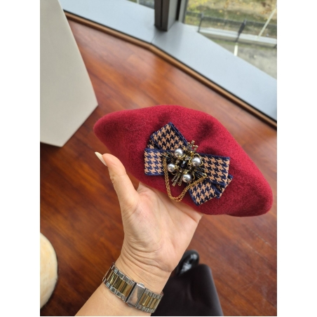 Wine Red Beret
