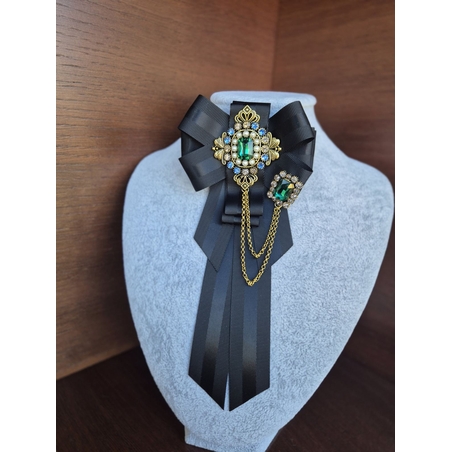 Black Bow brooch