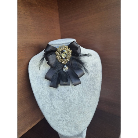 Black Bow brooch