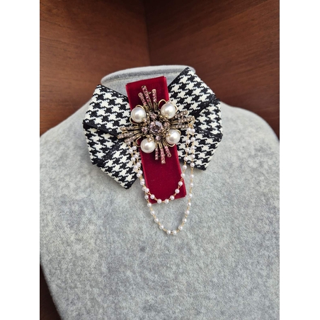 Burgundy  Mini Brooch