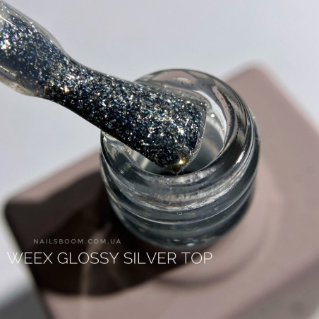 Top Glossy silver