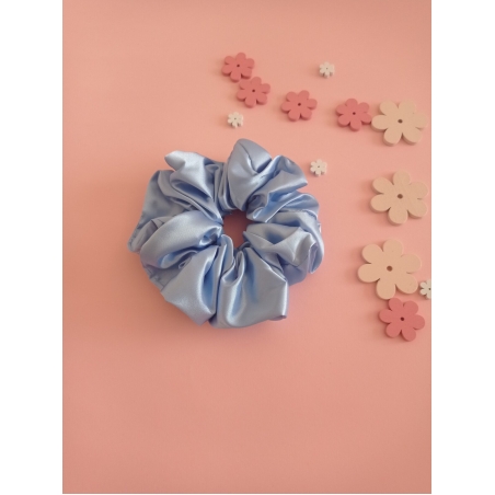 Сатенено скрънчи Light blue