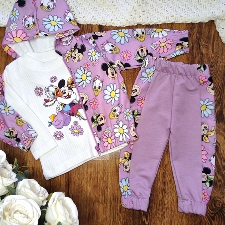 Комплект от три части лилав Мини и Дейзи