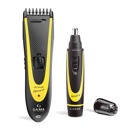 Комплект акумулаторна машинка за подстригване и тример GA.MA Sport