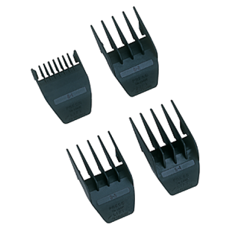 Комплект черни гребени за тримери за подстригване WAHL- 3 до 13 мм, 4 бр.