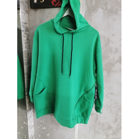 Суитшърт Hoodie Green zipper