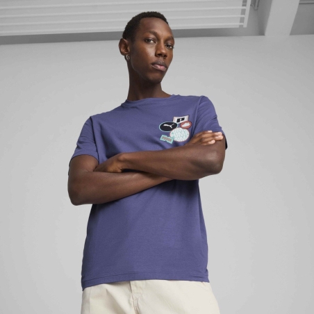 Puma Graphics Icon Tee blue crystal