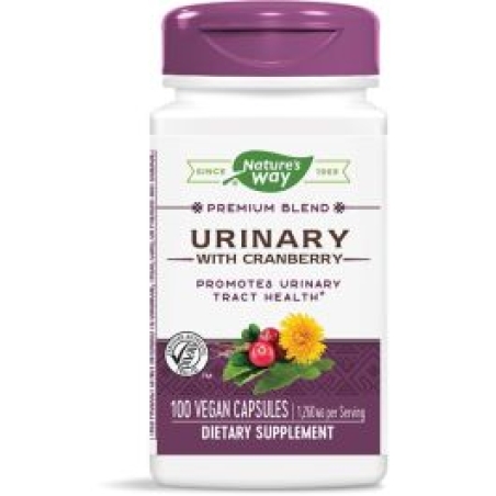 Инфекции на пикочните пътища Urinary - премиум формула с червена боровинка и билки 100 капсули
