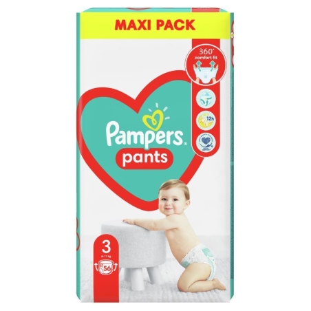Бебешки гащи Pampers Pants Active Baby 3 , 56бр.