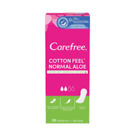 Carefree Cotton Feel Normal Aloe Ежедневни дамски превръзки
