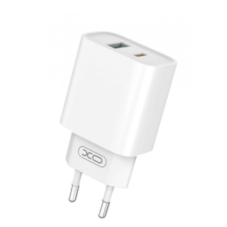 XO-CE02A 20W PD+QC Адаптер с изх. USB-C и USB