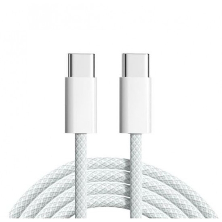 ПЛЕТЕН КАБЕЛ IPHONE 15 TYPE C КЪМ TYPE C 2M