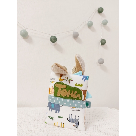Тиха текстилна книжка за бебе Тони