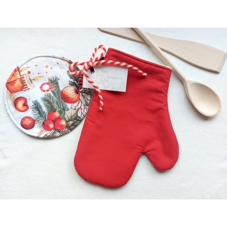 Комплект ръкохватки Винтидж Коледа 1