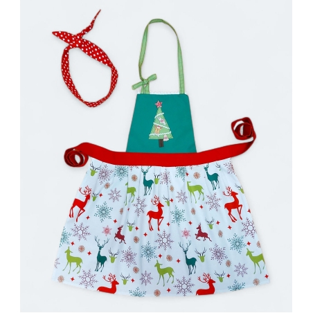Детска ретро престилка за готвене Еленчета