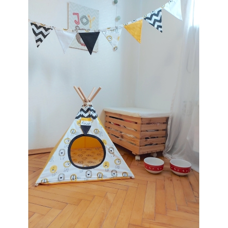 Палатка за домашни любимци Tee Pee лъвчета