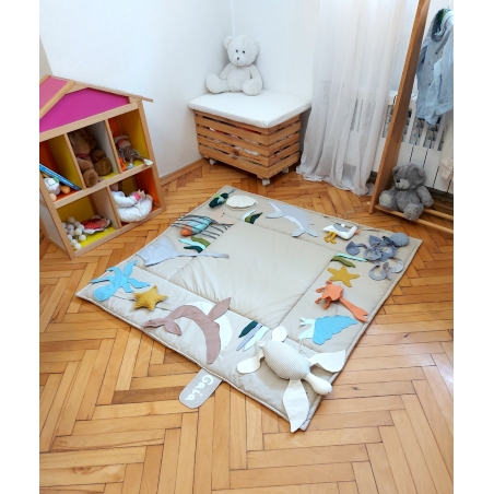Активно килимче за бебе 120х120см. Oкеан