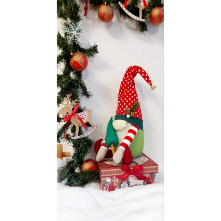 Коледно джудже за декорация точки