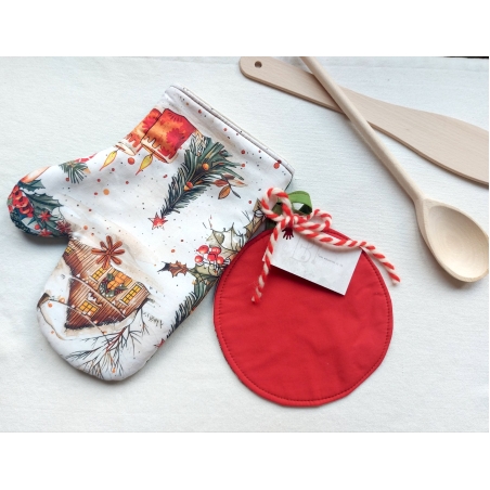Комплект ръкохватки Винтидж Коледа 2