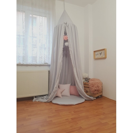 Балдахин светло сив